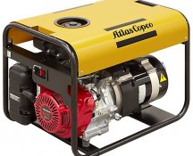 Бензиновый генератор Atlas Copco QEP 7.5 50Hz с однофазным напряжением, дифференциальным автоматическим выключателем и счетчиком моточасов